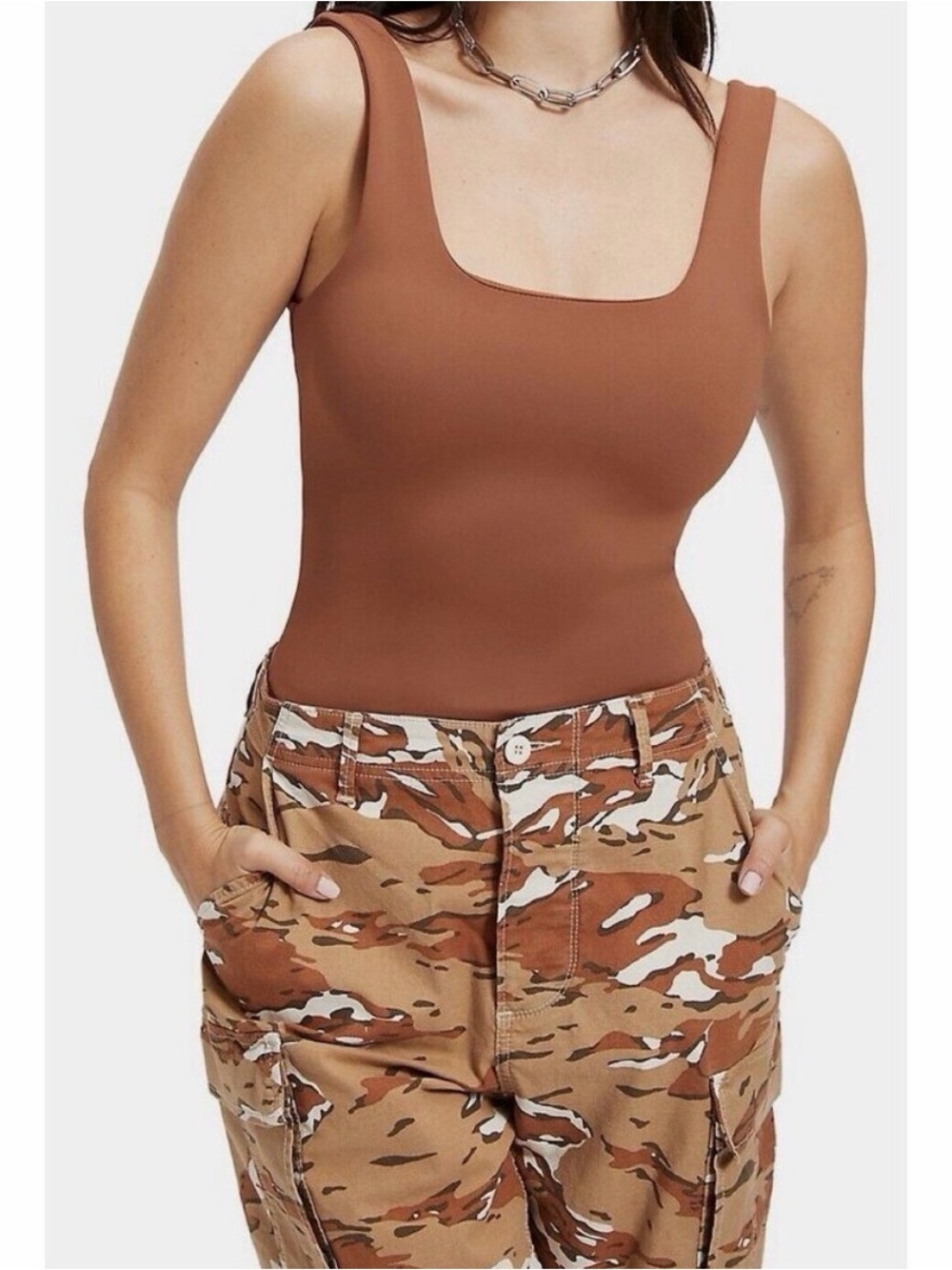Good American Sculpting Modern Tank Bodysuit